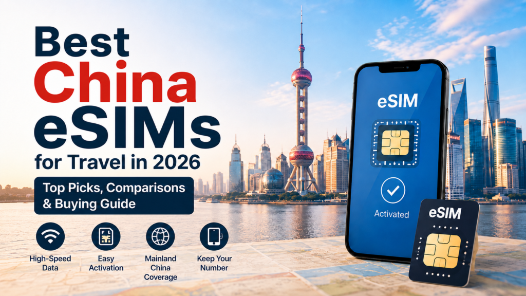 Comparison of the best China eSIMs for travelers in 2026