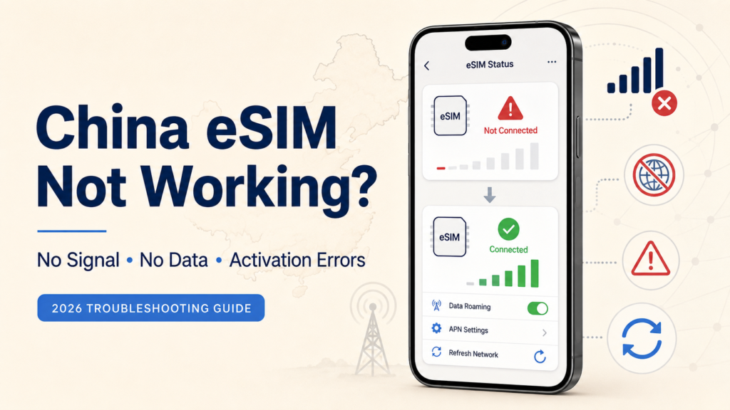 China eSIM Not Working? Troubleshooting Guide for 2026